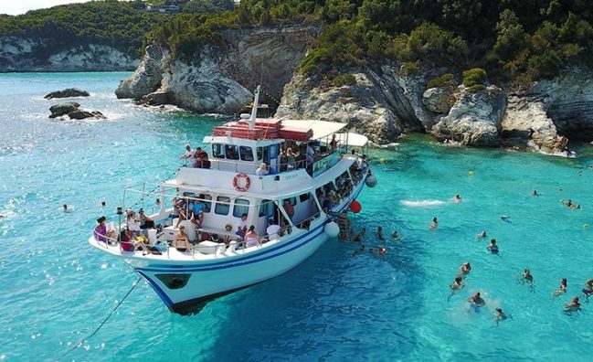 Paxos Antipaxos Gaios Boat trip