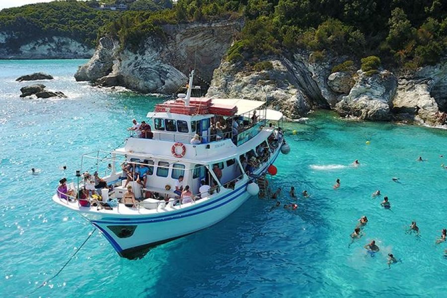 Paxos Antipaxos Gaios Boat trip